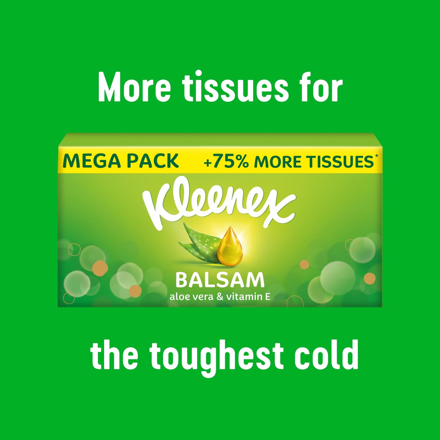 Kleenex Balsam Facial Tissues, Pack of 12 Boxes