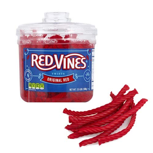Red Vines Licorice Soft & Chewy Twists Jar — 1.6kg