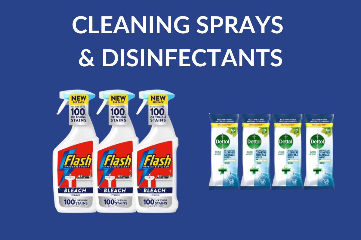 Cleaning Sprays & Disinfectants
