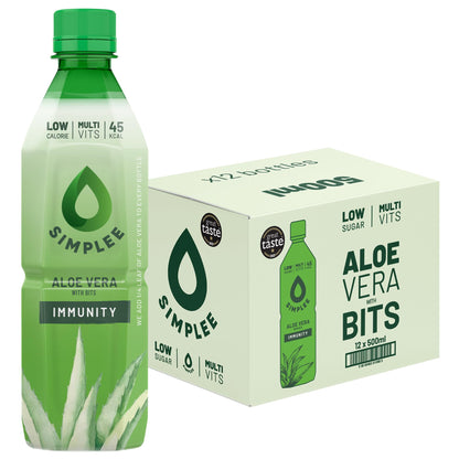 Simplee Aloe Vera Drink with Bits — 12 × 500ml