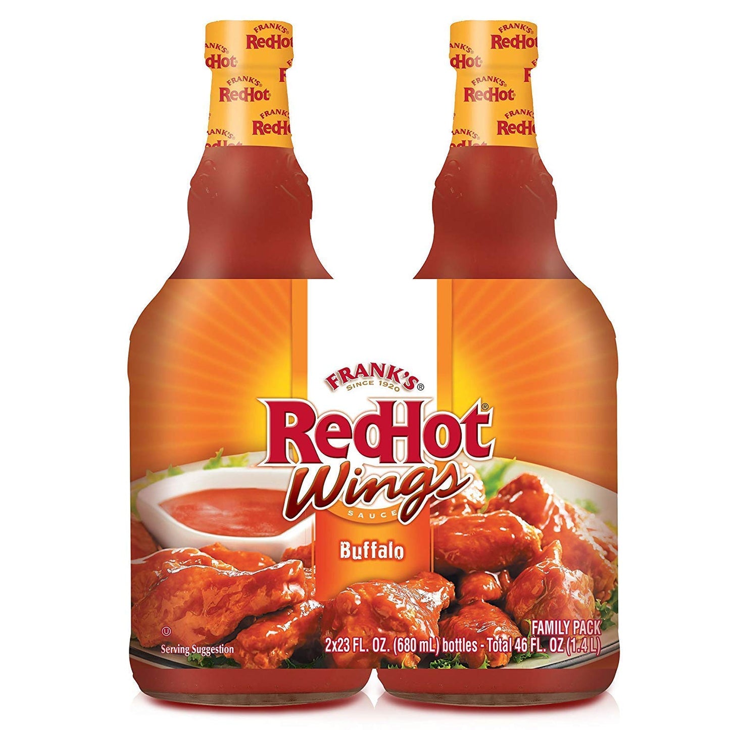 Frank's Redhot Buffalo Wing Sauce, Pepper, 680 ml X 2