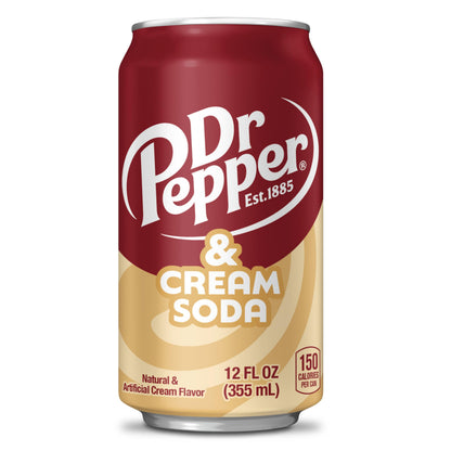 Dr Pepper Cream Soda — 12 × 355ml