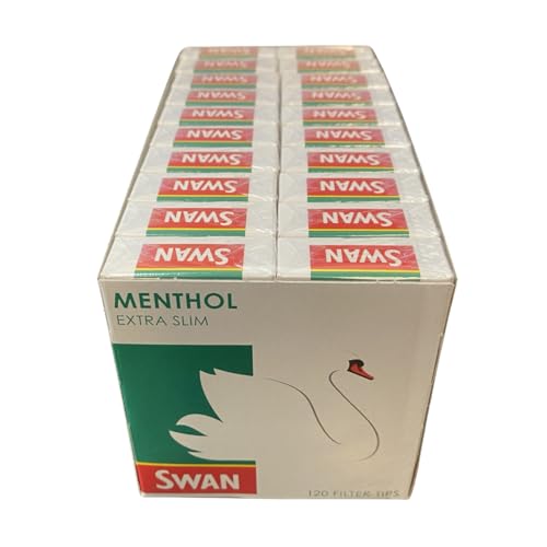 Swan Menthol Extra Slim Pre-Cut Filter Tips — 20 Packs