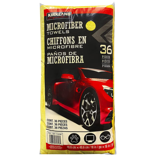 Kirkland Ultra Plush Microfibre Towels — 36 Pack