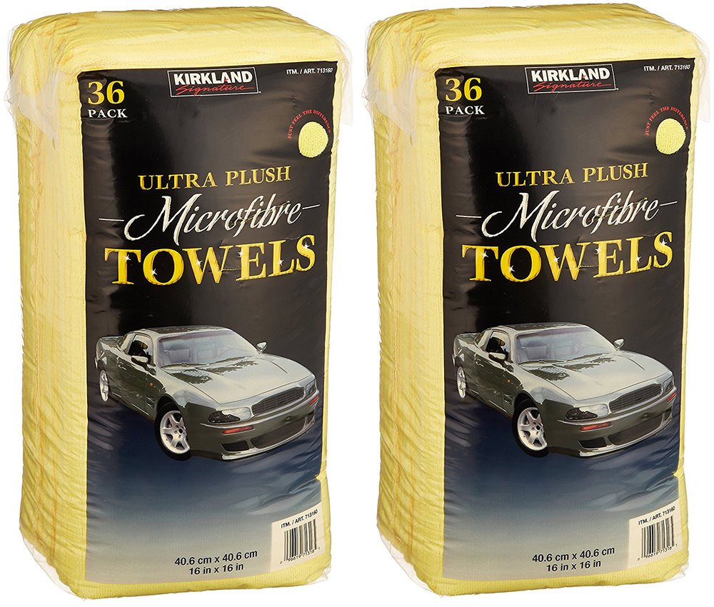 Kirkland Ultra Plush Microfibre Towels — 72 Pack