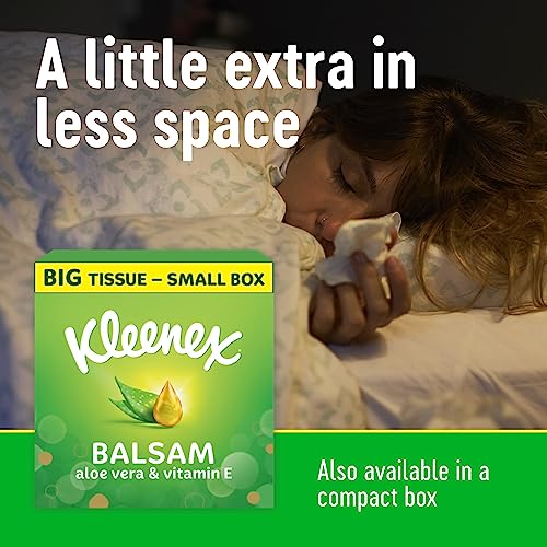 Kleenex Balsam Facial Tissues, Pack of 12 Boxes