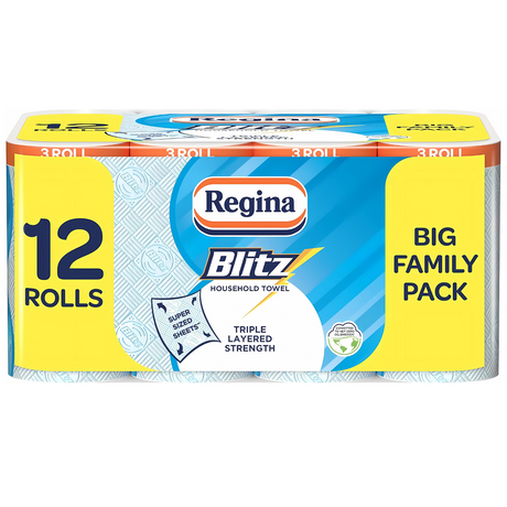 Regina Blitz — Full Case 12 Rolls (4 × 3)