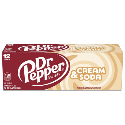 Dr Pepper Cream Soda — 12 × 355ml