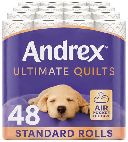 Andrex Ultimate Quilts Toilet Tissue - 48 Rolls