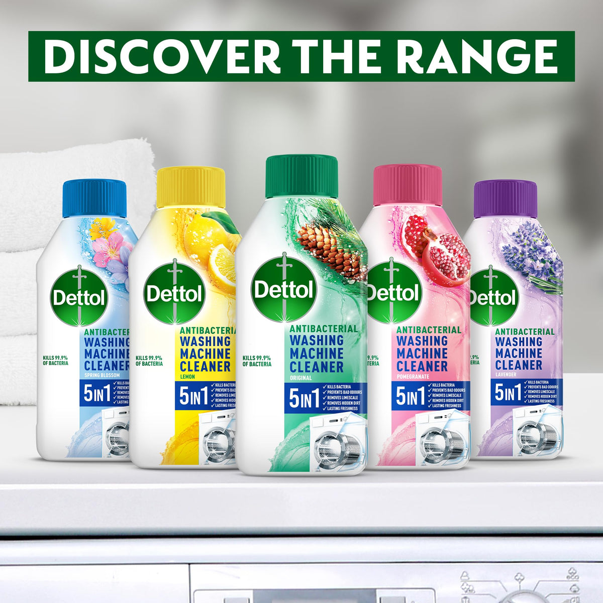 Dettol Washing Machine Cleaner — 3 × 250ml