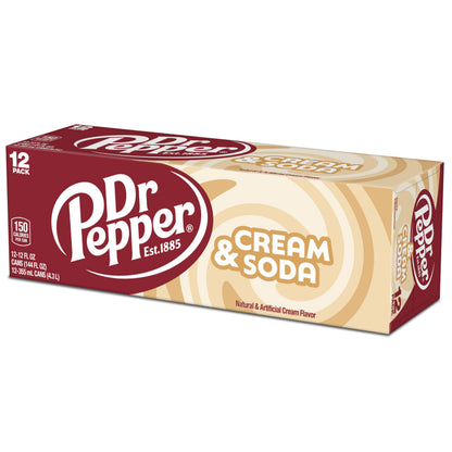 Dr Pepper Cream Soda — 12 × 355ml
