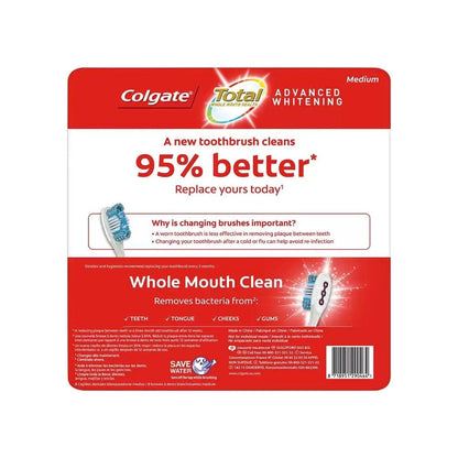 Colgate Total Advanced Whitening Toothbrush — 8 Pack